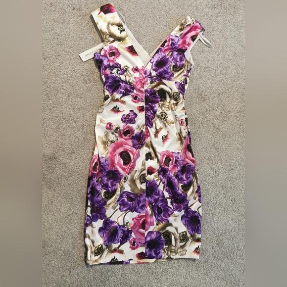 Maggy London floral dress size 8 - Picture 4 of 5